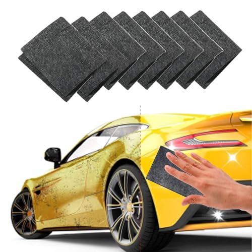 8 Stück Nano Kratzerentferner Tücher, Nano Sparkle Tuch Auto Kratzer Lackreparatur, Car Scratch Remover für Reparatur von leichten Kratzfarben & Schrammen & Oberflächenpolieren, Lackpflege 8 Stück Nano Kratzerentferner Tücher, Nano Sparkle Tuch Auto Kratzer Lackreparatur, Car Scratch Remover für Reparatur von leichten Kratzfarben & Schrammen & Oberflächenpolieren, Lackpflege von AONAT