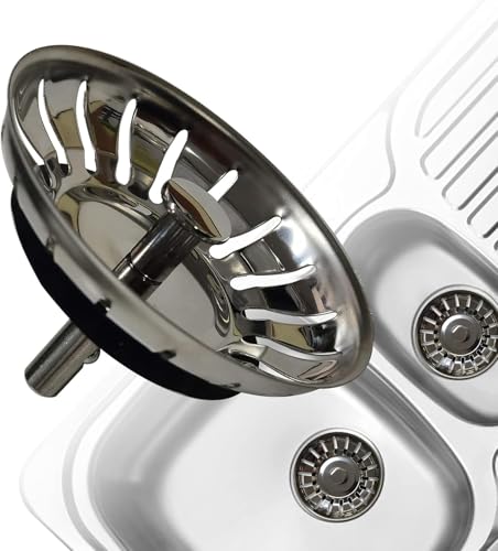 AONAT Küchenspüle Filter,abflussstopfen spüle stöpsel abflusssieb Wanne Sieb Ablauffilter Korb Sieb Abfall Stopfen-83mm von AONAT