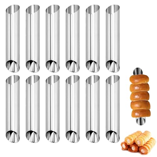 12 Stück Schaumrollenformen,Schillerlockenform,Schillerlocken Formen,Schaumrollenformen Klein,Cannoli Formen,Edelstahl Cannoli Form,Schaumrollenformen Antihaft,Für Croissant Hörnchen 12 Stück Schaumrollenformen,Schillerlockenform,Schillerlocken Formen,Schaumrollenformen Klein,Cannoli Formen,Edelstahl Cannoli Form,Schaumrollenformen Antihaft,Für Croissant Hörnchen von AONAYO