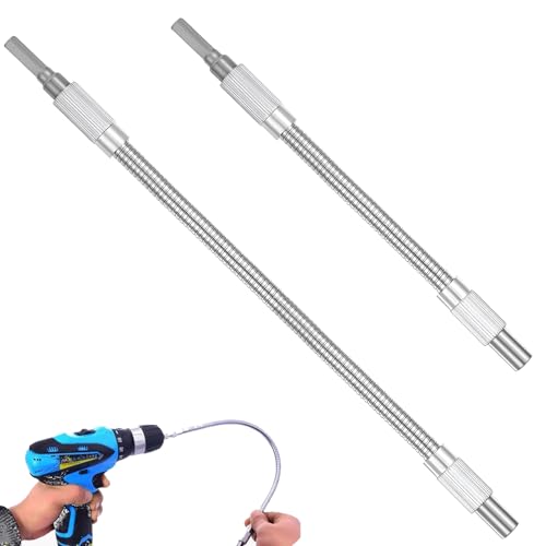 2 Stück Biegsame Welle,Flexibler Bithalter,Flexibel Bithalter,Bit Verlängerung Flexibel,Bohrer Verlängerung,Für Bohrmaschine Und Schraubendreher, Flexible Schaft Bit 1/4 Hex-Shank, 200mm & 300mm von AONAYO