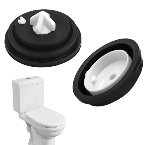 2 Stück Spülkasten Ersatzteile,Tece Füllventil,Spülkasten Dichtungen,Wisa Spülkasten Ersatzteile,Füllventil Für Spülkasten, Dichtungsmembran Schwimmerventil,Für Spülkästen (Schwarz) von AONAYO