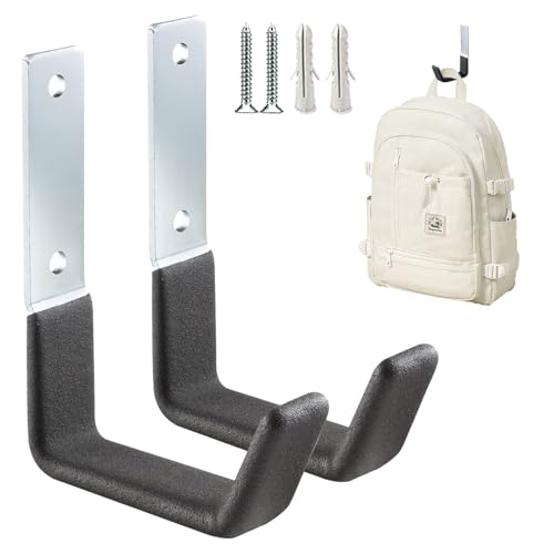 2 Stück Utility-Haken Für Garagenwand,Wandhalter,Leiterhaken,Schwerlasthaken,Wandhaken,Schwerlasthaken Wand,Robuste Garagen-Aufbewahrungshaken,Wandhaken Garage,Gartenwerkzeug-Organizer (Small 9x12cm) 2 Stück Utility-Haken Für Garagenwand,Wandhalter,Leiterhaken,Schwerlasthaken,Wandhaken,Schwerlasthaken Wand,Robuste Garagen-Aufbewahrungshaken,Wandhaken Garage,Gartenwerkzeug-Organizer (Small 9x12cm) von AONAYO
