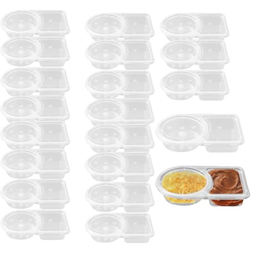 20 Stück Aufbewahrungsdosen Mit Deckel,Snack Container,Reusable Snack Containers With Lids For Toddler,Double Compartment Snack Containers For Kids,Auslaufsichere Saucenbecher Für Soßen,Dips,Gewürze 20 Stück Aufbewahrungsdosen Mit Deckel,Snack Container,Reusable Snack Containers With Lids For Toddler,Double Compartment Snack Containers For Kids,Auslaufsichere Saucenbecher Für Soßen,Dips,Gewürze von AONAYO