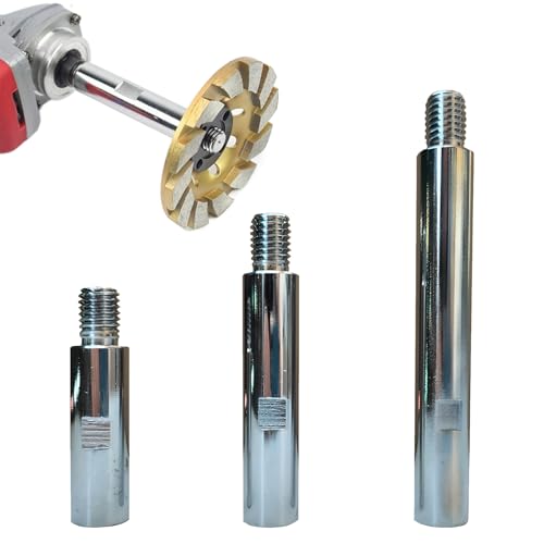 3er Pack Winkelschleifer VerläNgerung,Polisher VerläNgerung Schaft,Langhals Winkelschleifer M14,Winkelschleifer-VerläNgerungsstange Hat 75mm/100mm/140mm,Passend FüR Poliermaschine,Winkelschleifer von AONAYO