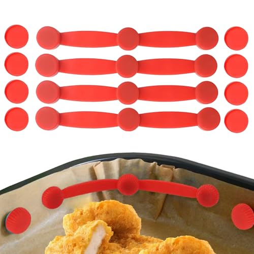 4 Sets Magnete FüR Airfryer Backpapier,Magnete FüR HeißLuftfritteuse Backpapier FüR HeißLuftfritteuse,HitzebestäNdig,Um Papierverbrennungen Zu Vermeiden,Passend FüR Alle HeißLuftfritteusen (Rot) 4 Sets Magnete FüR Airfryer Backpapier,Magnete FüR HeißLuftfritteuse Backpapier FüR HeißLuftfritteuse,HitzebestäNdig,Um Papierverbrennungen Zu Vermeiden,Passend FüR Alle HeißLuftfritteusen (Rot) von AONAYO