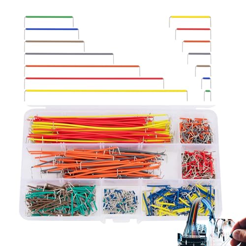 560 Stück Breadboard Jumper Kabel Kit,Jumper Wire,Jumper,Steckbrett Steckbrücken,14 Verschiedene Längen,Mehrfarbigljumper Kabel Drähte Mit Kunststoffbox Für Schaltungslöten von AONAYO