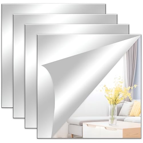AONAYO 4 StüCk Selbstklebend Spiegelfolie,20 * 20cm Spiegelfolie Selbstklebend,Flexibel Klebespiegel,Bricht Nicht Spiegelfolie Wandspiegel,GanzköRperspiegel,Geeignet FüR WäNde,TüRen,BäDer,Zimmer AONAYO 4 StüCk Selbstklebend Spiegelfolie,20 * 20cm Spiegelfolie Selbstklebend,Flexibel Klebespiegel,Bricht Nicht Spiegelfolie Wandspiegel,GanzköRperspiegel,Geeignet FüR WäNde,TüRen,BäDer,Zimmer von AONAYO