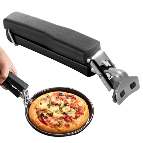 Pizzablechzange Für Pizzableche,Retriever Zange,Airfryer Zange,Anti-Hot Dish Gripper,Pizzablechzange Aus Edelstahl,Ofenzange Mit Silikonschutz Für Heiße Schalen,Teller Oder Schüsseln,Pizzablech von AONAYO