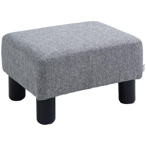 AONEGOLD Fußhocker Sitzhocker Rechteckiger Ottoman Polsterhocker aus Leinen bis 150 kg belastbar für Wohnzimmer Flur Grau AONEGOLD Fußhocker Sitzhocker Rechteckiger Ottoman Polsterhocker aus Leinen bis 150 kg belastbar für Wohnzimmer Flur Grau von AONEGOLD