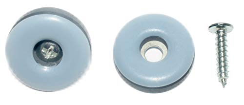 8 Stück Teflon-Möbelgleiter Ø 38 mm mit Schrauben, PTFE-Gleiter von Bigcago
