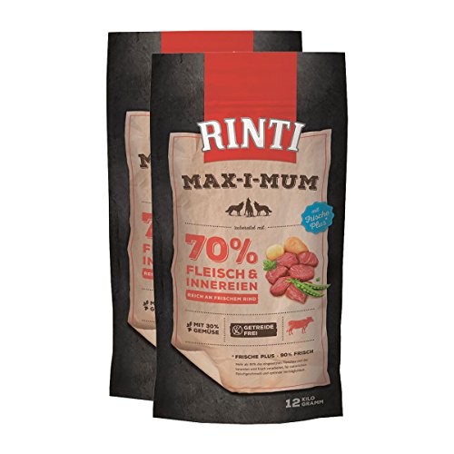 Rinti Hunde-Futter Max-i-Mum Trockenfutter 2x12kg Rind Rinti Hunde-Futter Max-i-Mum Trockenfutter 2x12kg Rind von Rinti