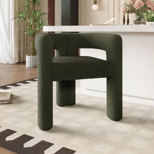 AONETIGER Ergonomischer Sessel mit Premium Teddy Flor, vielseitig einsetzbar Moderner Allrounder-Sessel Robust, stylisch (Emerald + Teddy + Contemporary) von AONETIGER