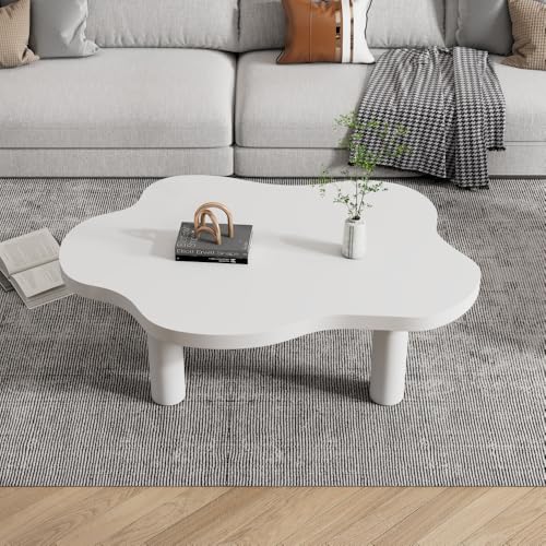 AONETIGER TV-Schrank mit Stauraum Dekoschrank mit 2 Seitentüren Hartglas Lowboards Passend für Esszimmer, Wohnzimmer Eingangsbereich Original Holzdekor (White + MDF-2) von AONETIGER
