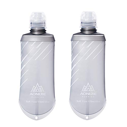 AONIJIE 2 x 170 ml nachfüllbare Wasserflasche aus TPU von AONIJIE