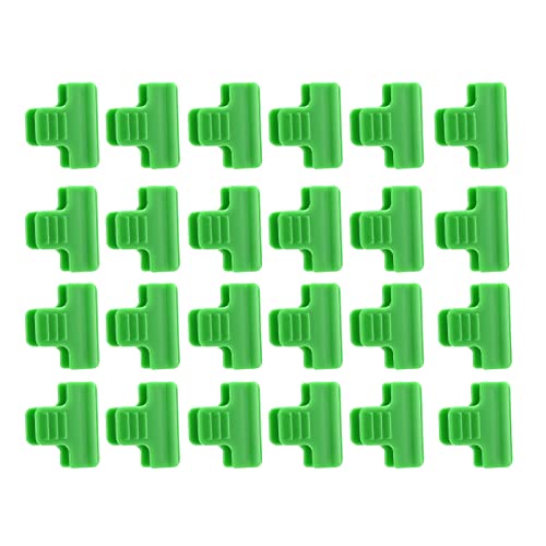 AONYAYBM 24PCS Gewächshaus Hoops Gewächshaus Klemmen, Gewächshaus Zubehör Gartenbau Produkte Kunststoff Folien Clips Druck Folien Clips Geeignet für Pole mit Einem Durchmesser von 8mm(#1) von AONYAYBM