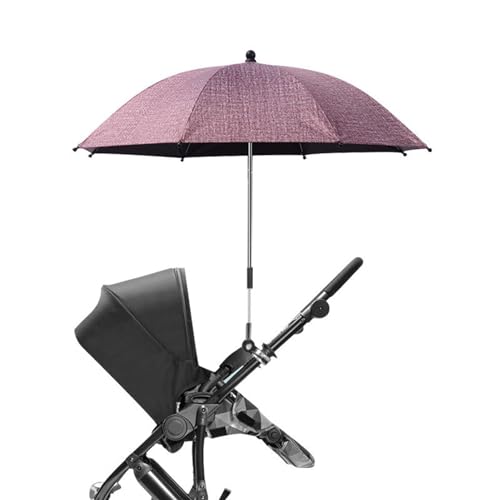 AONYAYBM Universal-Baby-Sonnenschirm, Kinderwagen-Regenschirm mit 360 Grad Verstellbarer Universalklemme, Sonnenschutz für Kinderwagen, Wasserdichter Regenschirm für Kinderwagen, Jungen und(#2) von AONYAYBM