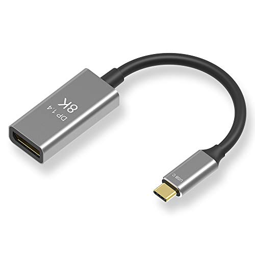 AOOCOO USB C auf DisplayPort 1.4 Adapter 8K@60Hz 4K@144Hz Thunderbolt 3 Auf DisplayPort Adapter für Chrome OS, MAC OS X, Android, Windows von AOOCOO