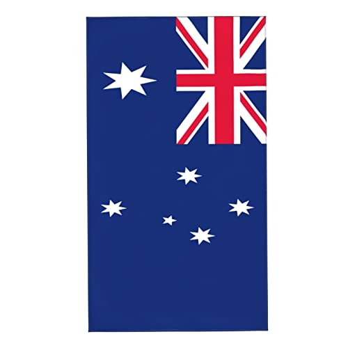 AOOEDM Australien-Flaggen-Handtuch 27,5 x 16 Zoll, saugfähiges Handtuch, superfeine Faser, Badezimmer-Waschlappen von AOOEDM