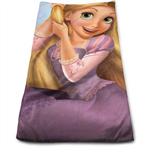 AOOEDM Cartoon Rapunzel Handtuch 100% Luxus Baumwolle Weiche Badetücher-Dick, Qualität, Handtücher für Badezimmer Hotel und Küche- (12 x 27,5 Zoll) von AOOEDM