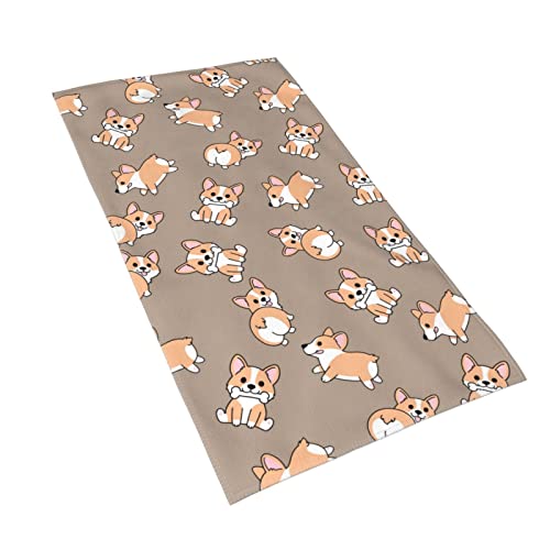 AOOEDM Corgi Handtücher, leichte, weiche Handtücher, saugfähiges Handtuch für Badezimmer, Schwimmbad, Strand, Reisen, 15,7 x 27,5 Zoll. von AOOEDM