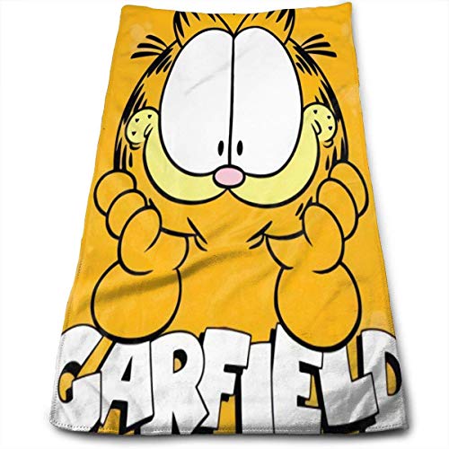 AOOEDM Das Garfield Show Handtuch 100% Luxus Baumwolle Weiche Badetücher-Dick, Qualität, Handtücher für Badezimmer Hotel und Küche- (12 x 27,5 Zoll) von AOOEDM