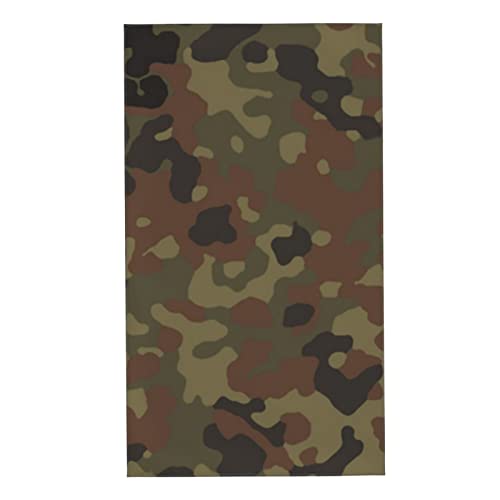 AOOEDM Deutsches Flecktarn Camo Towel 27,5 x 16 Zoll Hautfreundliches Handtuch Saugfähiges Gesichtswaschlappen von AOOEDM