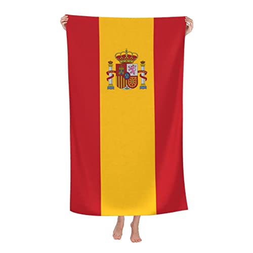 AOOEDM Espana Flagge von Spanien Spanisch (4) Strandtücher Badelaken Großer Handtuchbezug für Damen Herren Decke 32x52in von AOOEDM
