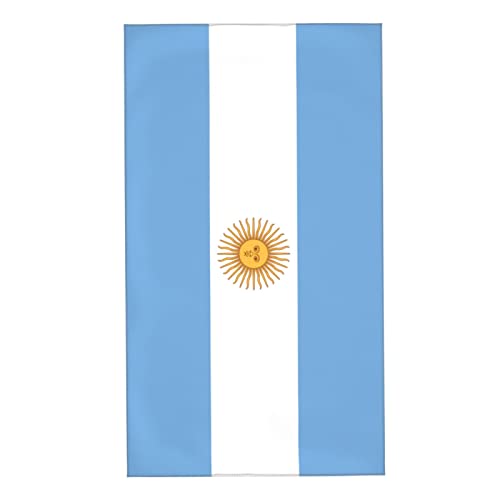 AOOEDM Flagge von Argentinien Handtuch 27,5 x 16 Zoll Saugfähiges Handtuch Superfeine Faser Badezimmer Waschlappen von AOOEDM