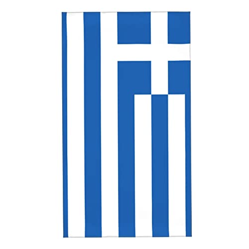 AOOEDM Flagge von Griechenland Handtuch 27,5 x 16 Zoll Saugfähiges Handtuch Superfeine Faser Badezimmer Waschlappen von AOOEDM