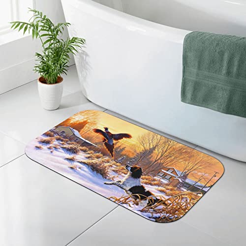 AOOEDM Kieselgur-Matte mit Hundefangfasan-Aufdruck, Kieselgur-Duschmatte, schnell trocknende, rutschfeste Badematte, 19,7 x 31,5 Zoll AOOEDM Kieselgur-Matte mit Hundefangfasan-Aufdruck, Kieselgur-Duschmatte, schnell trocknende, rutschfeste Badematte, 19,7 x 31,5 Zoll von AOOEDM