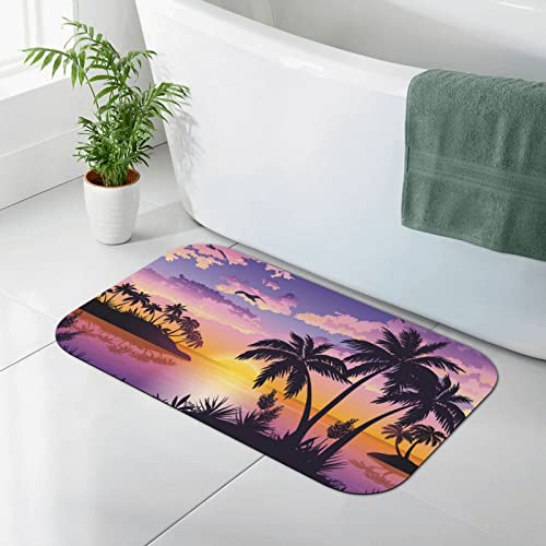 AOOEDM Kieselgur-Matte mit Sommer-Palmen-Motiv, Kieselgur-Duschmatte, schnell trocknende, rutschfeste Badematte, 19,7 x 31,5 Zoll AOOEDM Kieselgur-Matte mit Sommer-Palmen-Motiv, Kieselgur-Duschmatte, schnell trocknende, rutschfeste Badematte, 19,7 x 31,5 Zoll von AOOEDM
