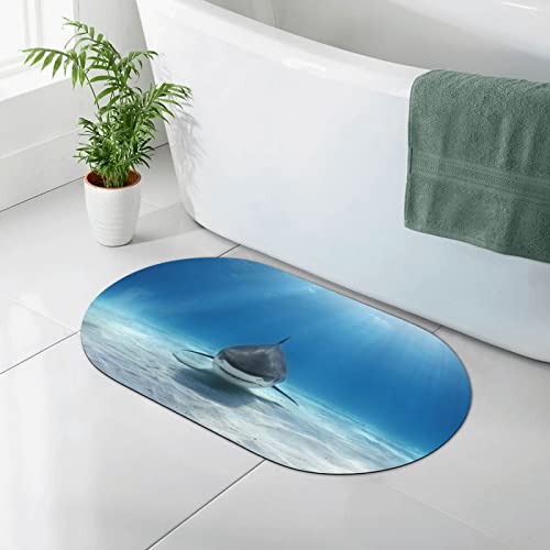 AOOEDM Kieselgur-Matte mit Tigerfisch-Motiv, Kieselgur-Duschmatte, schnell trocknende, rutschfeste Badematte, 50 x 80 cm AOOEDM Kieselgur-Matte mit Tigerfisch-Motiv, Kieselgur-Duschmatte, schnell trocknende, rutschfeste Badematte, 50 x 80 cm von AOOEDM
