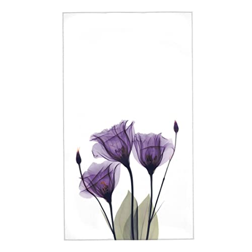 AOOEDM Lavendel Lila Hope Flowers Weiche saugfähige Gästehandtücher Mehrzweck für Badezimmer, Fitnessstudio, Hotel und Spa (27,5 x 16 Zoll) von AOOEDM