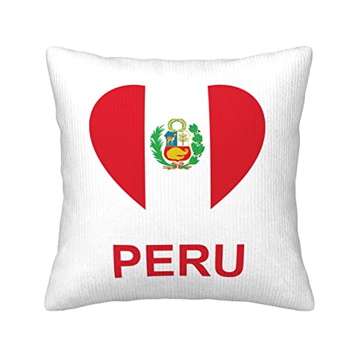 AOOEDM Liebes-Peru-Kissen, Kordsamt-Kissenbezug, quadratisch, dekorative Kissenbezüge, optional mit Kissen von AOOEDM