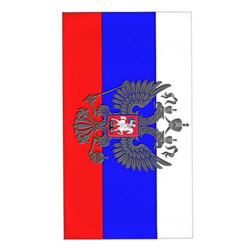 AOOEDM Russisches Adler-Emblem-Flaggen-Handtuch 27,5 x 16 Zoll, saugfähiges Handtuch, superfeine Faser, Badezimmer-Waschlappen von AOOEDM