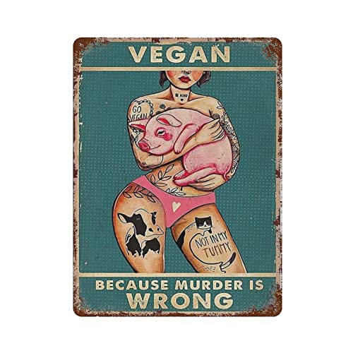 Veganes Metallschild für Zuhause, Kaffee, Garage, Wanddekoration, Vintage-Poster, Barschilder für Zuhause, Bar, Retro-Metallblechschild von AOOEDM