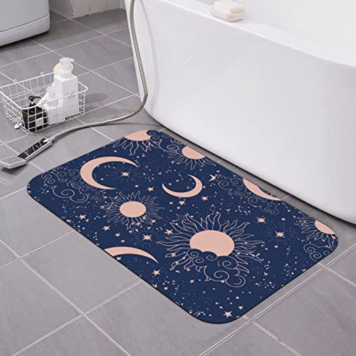 Badematte mit Sternenhimmel, Kieselgur, super saugfähig, schnell trocknend, Badezimmerteppiche, Gummi-Badezimmermatten, rutschfest, waschbar, Badematten für Badezimmer, Badewanne, Toilette (40,6 x 61 Badematte mit Sternenhimmel, Kieselgur, super saugfähig, schnell trocknend, Badezimmerteppiche, Gummi-Badezimmermatten, rutschfest, waschbar, Badematten für Badezimmer, Badewanne, Toilette (40,6 x 61 von AOOEDM