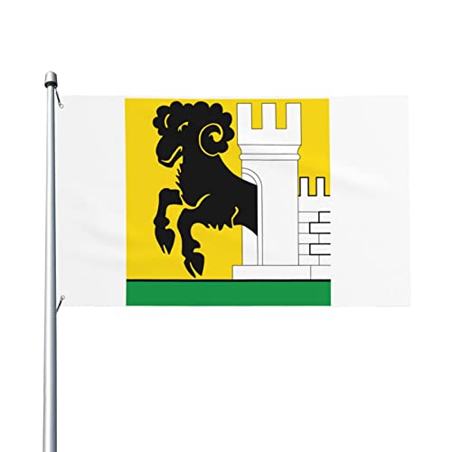 CHE Gemeinde Schaffhausen Flagge 90 x 150 cm Terrasse Gartenflagge Innendekoration einseitig bedruckte Flagge von AOOEDM
