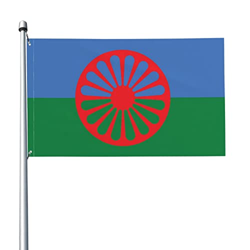 Flagge der Roma 3 x 5 Fuß Flagge mit 2 rostfreien Metallösen, strapazierfähigem doppelt genähtem und hochwertigem Polyester ohne Fahnenmast von AOOEDM