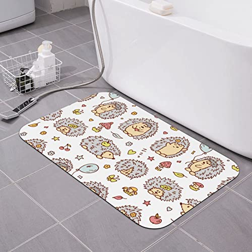 Niedlicher Igel-Ballon, Kieselgur-Badematte, super saugfähig, schnell trocknend, Badezimmerteppiche, Gummi-Badezimmermatten, rutschfest, waschbar, Badematten für Badezimmer, Badewanne, Toilette (40,6 Niedlicher Igel-Ballon, Kieselgur-Badematte, super saugfähig, schnell trocknend, Badezimmerteppiche, Gummi-Badezimmermatten, rutschfest, waschbar, Badematten für Badezimmer, Badewanne, Toilette (40,6 von AOOEDM