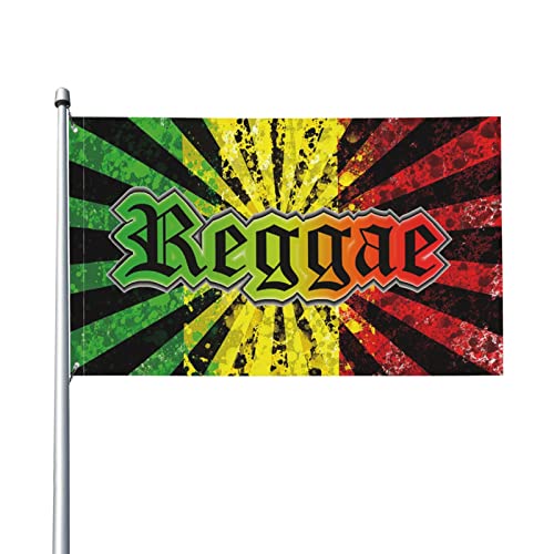 Rastafari Reggae Rasta Style Camo Camouflage Gartenflagge Polyester Banner mit Ösen 3x5 Ft Yard Hausflagge für Garten Terrasse Rasen Yard von AOOEDM