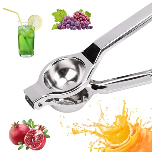 Handpresse Zitruspresse, Manuell Zitronenpresse aus Edelstahl, Fruchtentsafter, Leicht zu Reinigen, Geeignet für Küchen, Bars und Restaurants Handpresse Zitruspresse, Manuell Zitronenpresse aus Edelstahl, Fruchtentsafter, Leicht zu Reinigen, Geeignet für Küchen, Bars und Restaurants von AOOGON