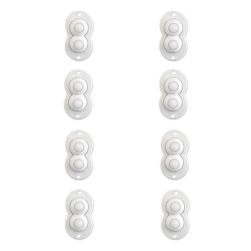 8pieces 360 Grad Rotation Selbstklebende Casters Praktische Gleiträder Für Die Untere Aufbewahrungsbox Möbel Mülleimer Dose Küche Appliance Accessoires von AOOOWER