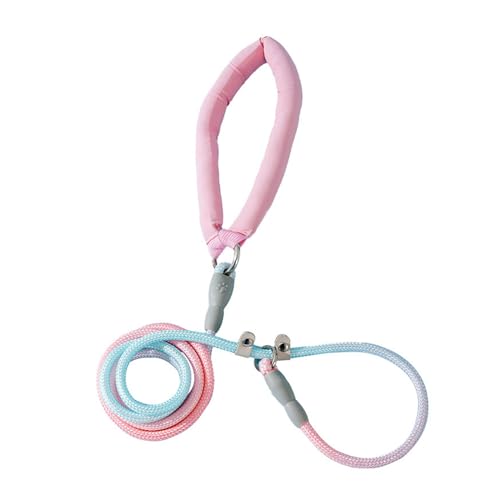AOOOWER 150/200/250 cm Hundetraktionsseil Flexible Hunde Leine Für Die Leine Mit Stimmungsstufen Farbe Outdoor Walking Pet Hals von AOOOWER