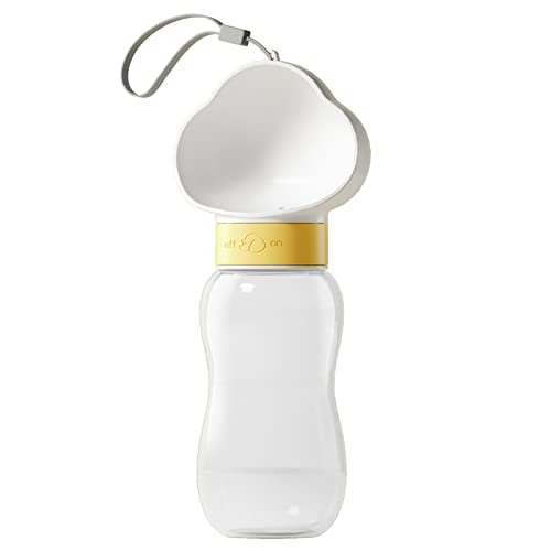 AOOOWER 2 In 1 Hundewasserflasche Leck Nachweis Für Wanderfahrten Freien Weiße/Gelbe/Außenvertreter Tragbare Hundwasserflasche Für Große Hunde AOOOWER 2 In 1 Hundewasserflasche Leck Nachweis Für Wanderfahrten Freien Weiße/Gelbe/Außenvertreter Tragbare Hundwasserflasche Für Große Hunde von AOOOWER