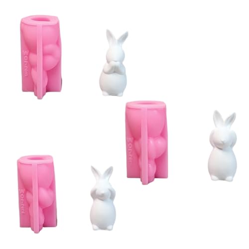 AOOOWER 3 Stück schöne Tierformen Ostern Kaninchen Silikon Casting Ornament Formen Backen für Heimdekorationen AOOOWER 3 Stück schöne Tierformen Ostern Kaninchen Silikon Casting Ornament Formen Backen für Heimdekorationen von AOOOWER