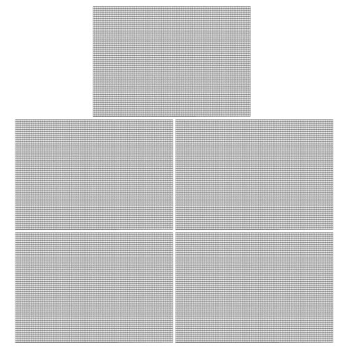 AOOOWER 5 x Blumentöpfe mit Lochgittern, Netz, Bonsais-Unterseite, Matte, hält Bodenablauf, Netz-Pads von AOOOWER