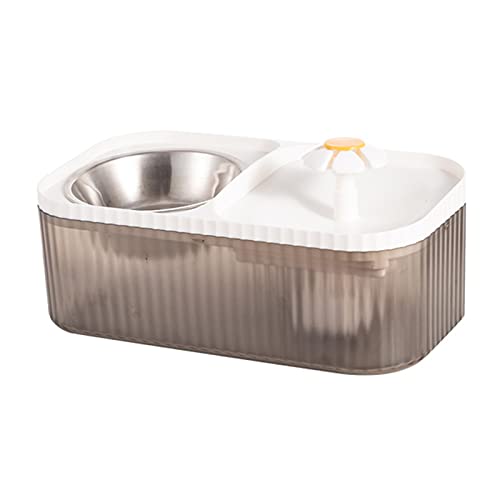 AOOOWER Automatische Katzenwasserbrunnen Filter Katzen Fütterung Schüssel Haustier Getränke Haustier Trinkspender Trinker Für Katzen Wasserfilter Edelstahl Hunde Edelstahl Hundeblößen Große Kapazität von AOOOWER