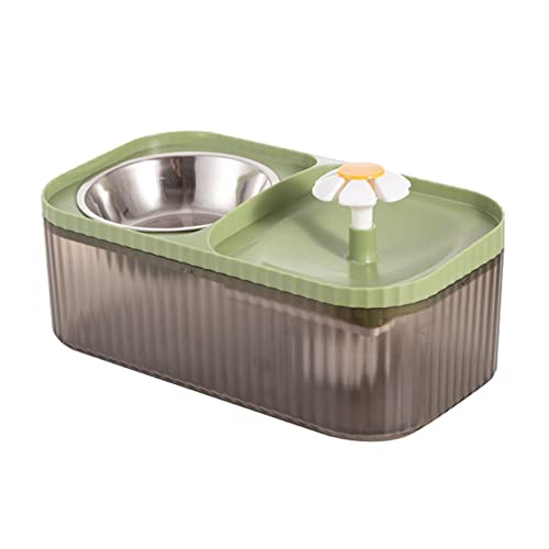 AOOOWER Automatische Katzenwasserbrunnen Filter Katzen Fütterung Schüssel Haustier Getränke Haustier Trinkspender Trinker Für Katzen Wasserfilter Edelstahl Hunde Edelstahl Hundeblößen Große Kapazität von AOOOWER