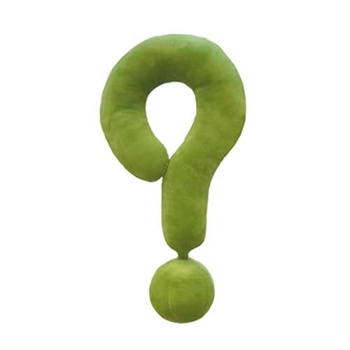 AOOOWER Buntes Spielzeug, weiche Plüsch-Kissen, Fragezeichen-Form, Heimdekoration, kreatives Kissen, Spielzeug für Sofa oder Stuhl von AOOOWER